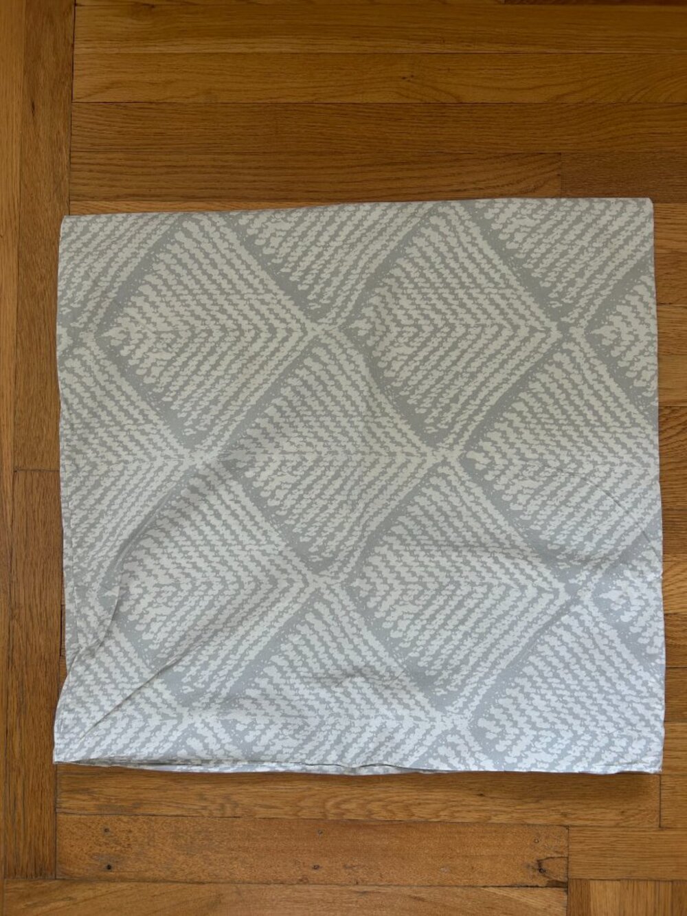 West Elm Grey and White Euro Shams (2) - Picture 4 of 4